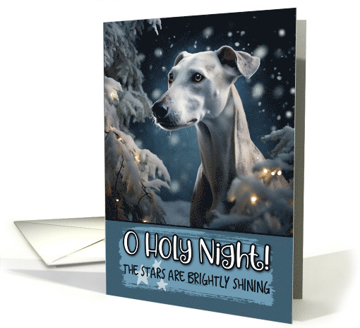 Sloughi O Holy Night Christmas card (1799496)