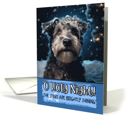 Hungarian Pumi O Holy Night Christmas card (1799518)