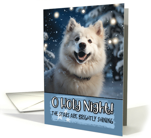 Canadian Eskimo Dog O Holy Night Christmas card (1799530)