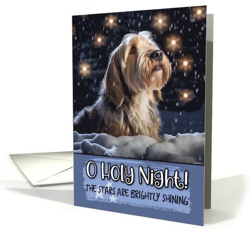 Grand Basset Griffon Vendeen O Holy Night Christmas card (1799534)