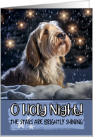 Grand Basset Griffon Vendeen O Holy Night Christmas card