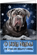 Neapolitan Mastiff O Holy Night Christmas card