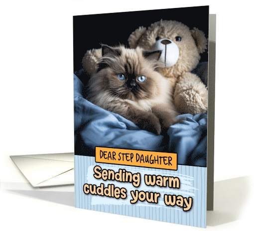 Step Daughter Warm Cuddles Himalayan Cat card (1802330)