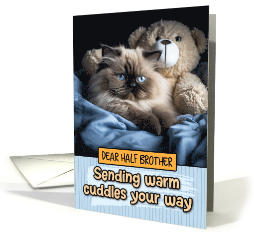 Half Brother Warm Cuddles Himalayan Cat card (1802358)