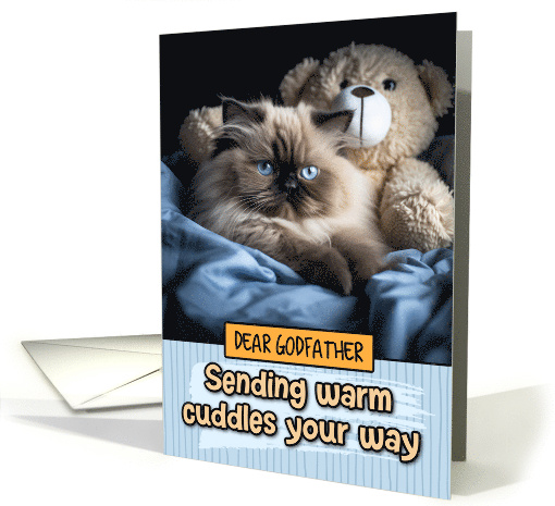Godfather Warm Cuddles Himalayan Cat card (1802386)
