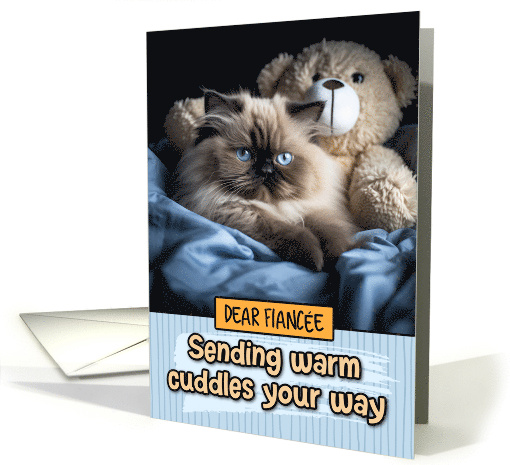 Fiancee Warm Cuddles Himalayan Cat card (1802792)