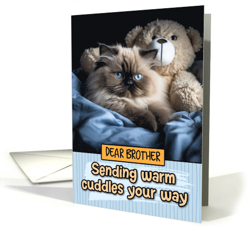 Brother Warm Cuddles Himalayan Cat card (1802808)