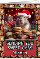 Rat Sweet Christmas Wishes card