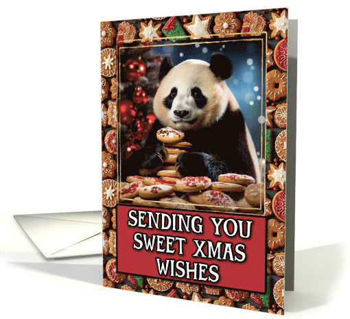 Panda Bear Sweet Christmas Wishes card (1802854)