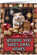 Hamster Sweet Christmas Wishes card