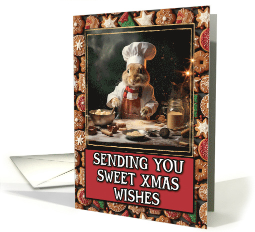 Bunny Baker Sweet Christmas Wishes card (1802874)