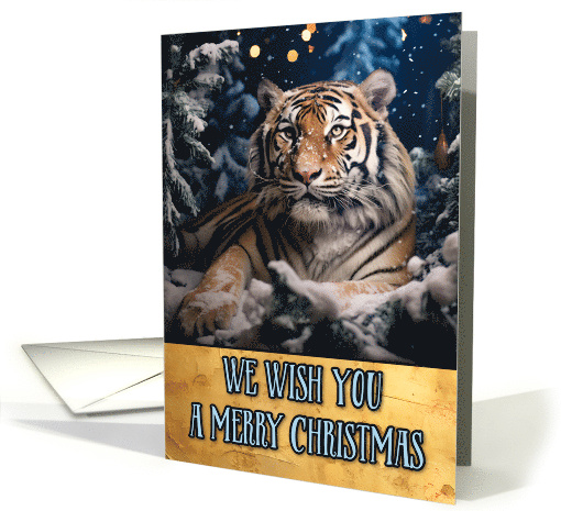 Tiger Merry Christmas card (1803554)