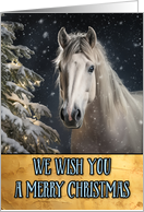 Horse Merry Christmas card