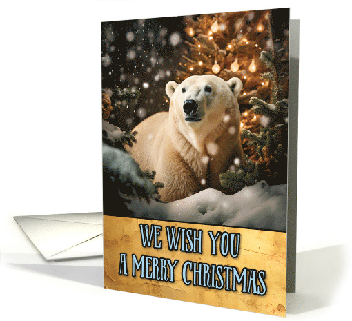 Polar Bear Merry Christmas card (1803570)