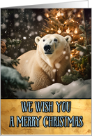 Polar Bear Merry Christmas card