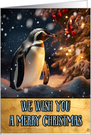 Penguin Merry Christmas card