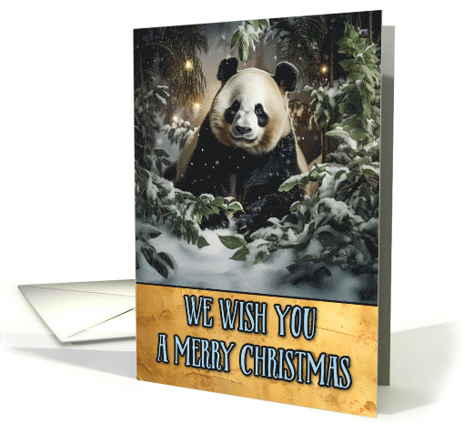 Panda Bear Merry Christmas card (1803584)