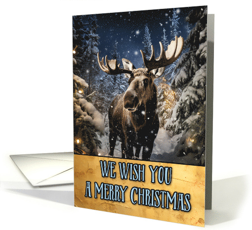 Moose Merry Christmas card (1803588)
