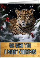 Jaguar Merry Christmas card