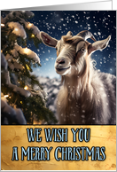 Goat Merry Christmas card