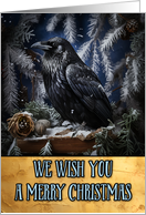 Raven Merry Christmas card