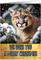 Cougar Merry Christmas card