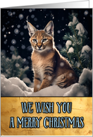 Caracal Merry Christmas card