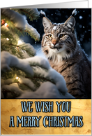 Bobcat Merry Christmas card