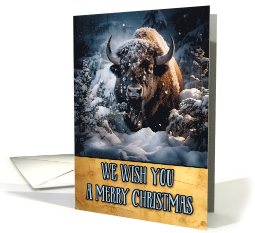 Bison Merry Christmas card (1803630)