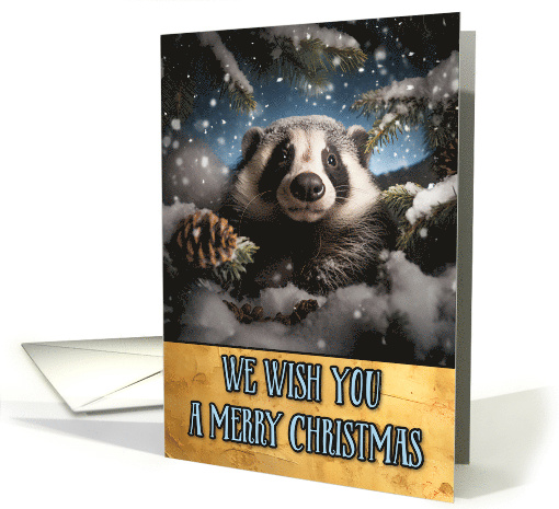 Badger Merry Christmas card (1803636)