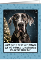 Great Dane Christmas card