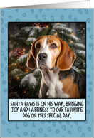 English Foxhound Christmas card