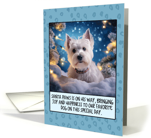 West Highland White Terrier Christmas card (1806156)