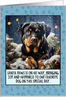 Rottweiler Christmas card