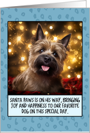 Cairn Terrier Christmas card