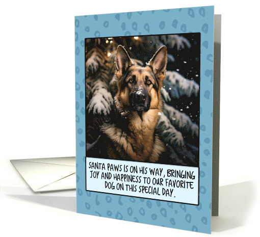 German Shepherd Christmas card (1806380)