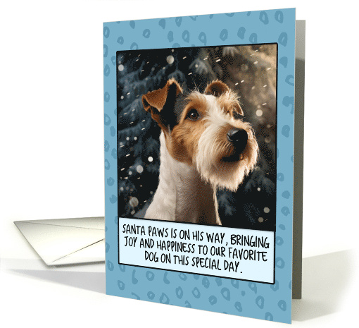 Fox Terrier Christmas card (1806394)
