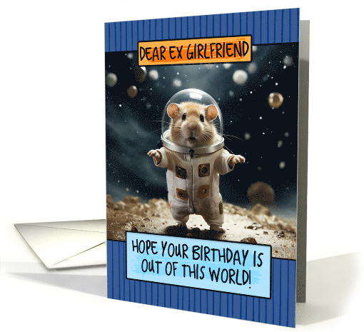 Ex Grilfriend Happy Birthday Space Hamster card (1807384)