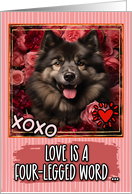 Finnish Lapphund and Roses Valentine’s Day card