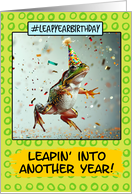 Leap Year Birthday Frog card