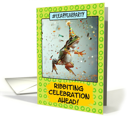Leap Year Party Invitation Frog card (1813680)