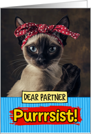 Partner Purrrsist You Can Do It Siamese Cat card