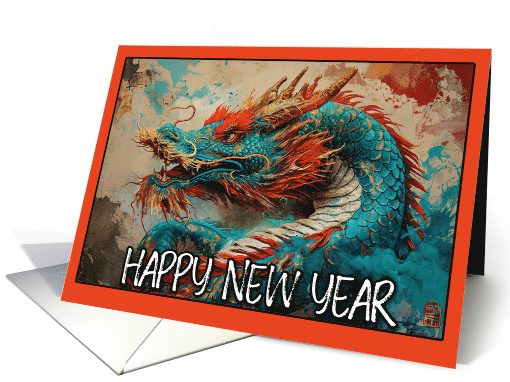 Happy New Year Chinese Dragon card (1815168)