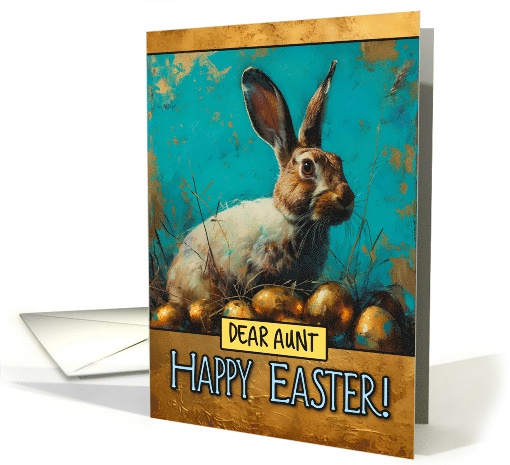 Aunt Easter Bunny and Eggs card (1816018)