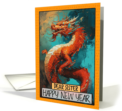 Sister Happy New Year Chinese Dragon card (1816214)