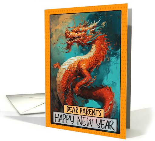 Parents Happy New Year Chinese Dragon card (1816228)