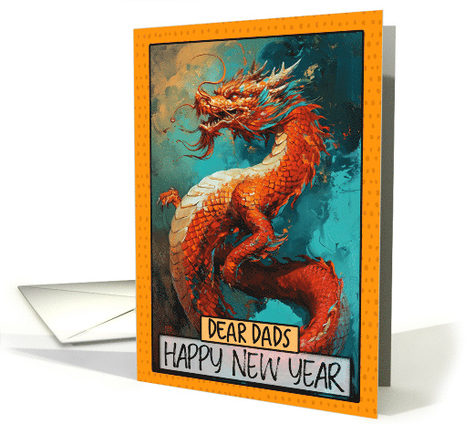 Dads Happy New Year Chinese Dragon card (1816236)