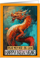 Mother in Law Happy New Year Chinese Dragon card