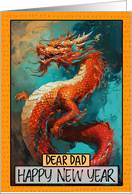 Dad Happy New Year Chinese Dragon card