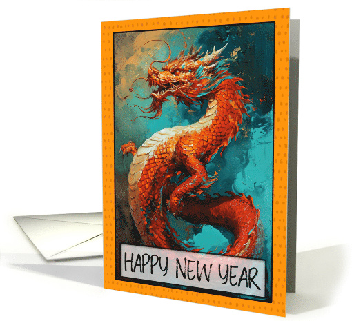 Happy New Year Chinese Dragon card (1816306)